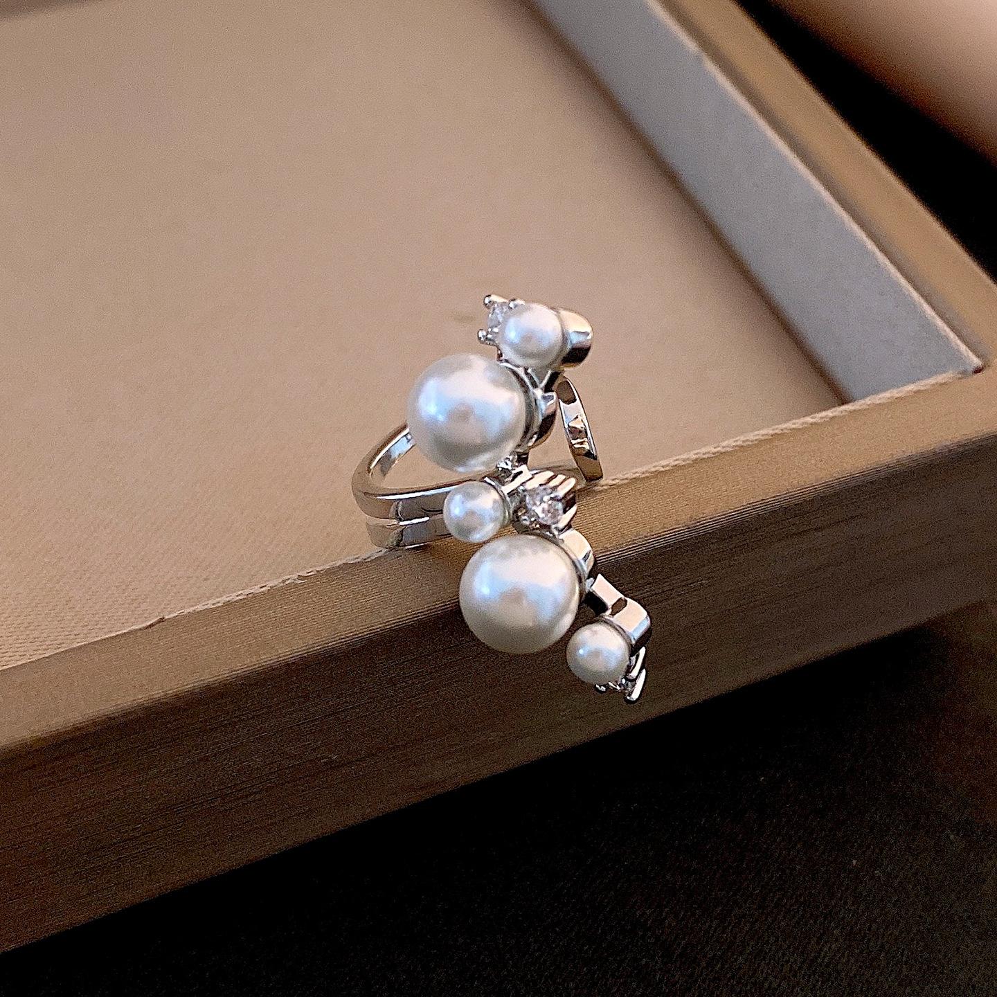 Французский циркон жемчуг клипса на козелок уха женские персонализированные простые серьги серьги