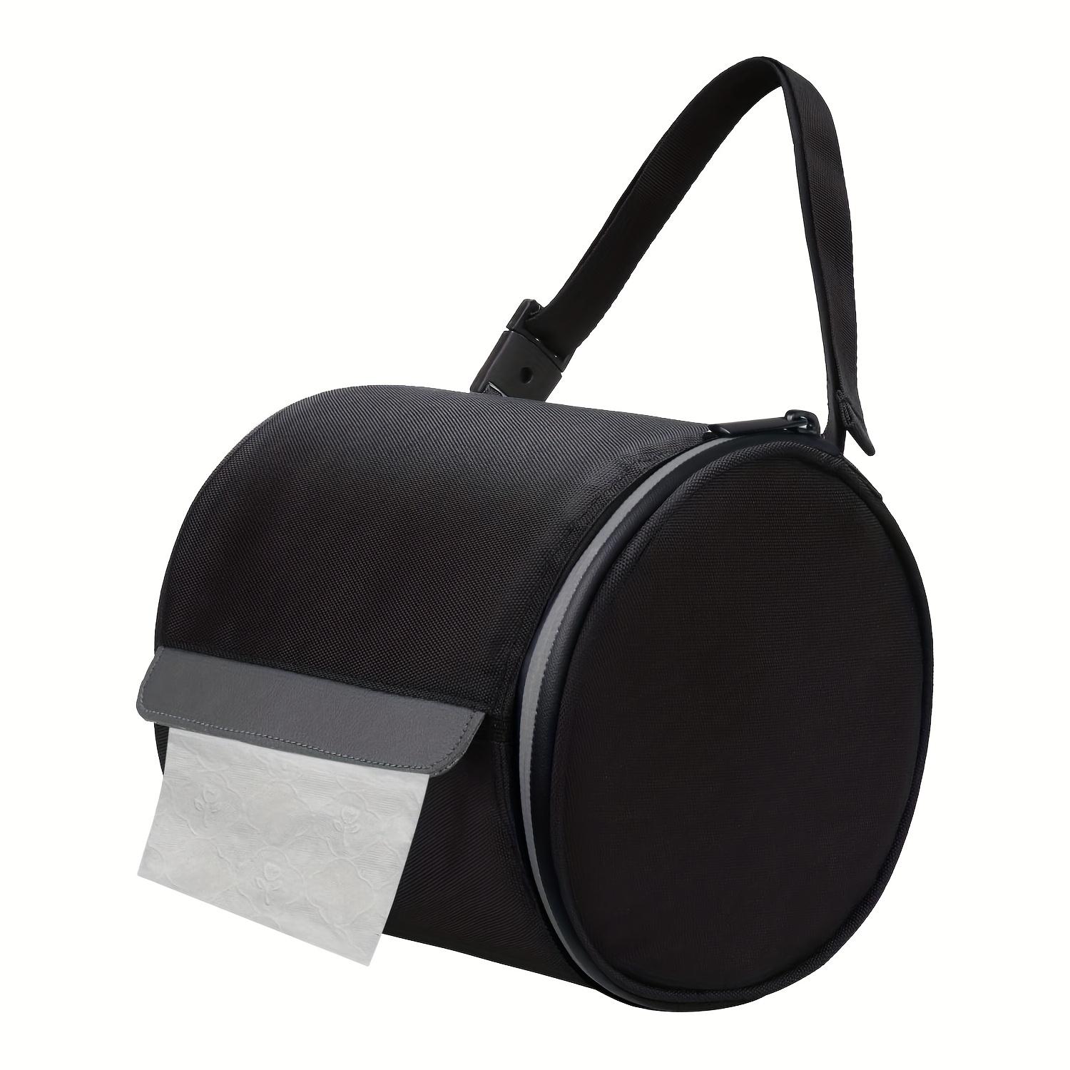 

Portable Foldable Toilet Paper Holder with Adjustable Strap – Cat-Proof Honeycomb Tissue Dispenser for Camping, Tent, Home, and Office Use, Black