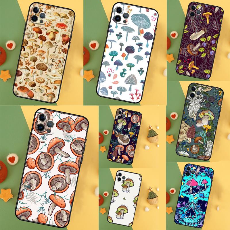 Wild Forest Mushroom Case For Samsung Galaxy M51 M55 M35 M15 M56 M36 M16 M06 M13 M33 M53 M12 M32 M52 M14 M34 M54