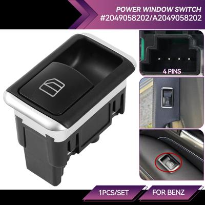 Interruttore di controllo alzacristallo elettrico lato passeggero per Mercedes Benz W204 W212 CE Classe GLK 2049058202 A2049058202