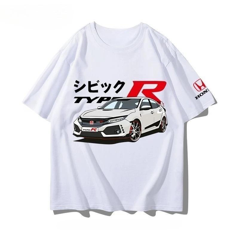 Honda Civic Type R EK9 "JDM Classic" Vintage Oversized Navy T-Shirt | Car Enthusiast Unisex Streetwear Tee