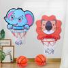 Kinder-Basketballkorb-Set, Cartoon-Design, Tiere, Basketballständer, Outdoor-/Indoor-Spiel, Sport, Spielspielzeug für Kinder