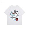 2025 Summer and Autumn Cute Cartoon-printed T-shirt Loose and Casual Short-sleeved Men's and Women's Sportswear Top
