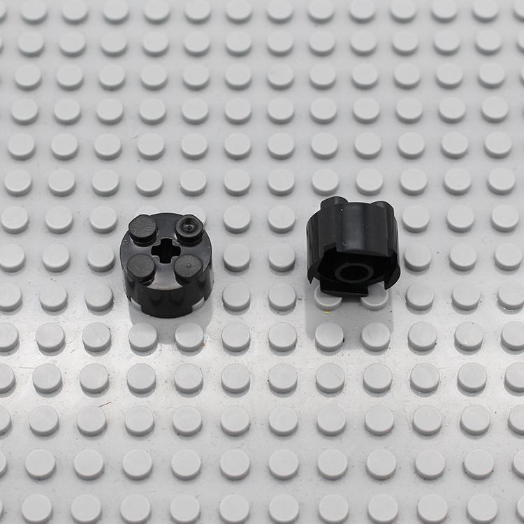 100 ks Kompatibilní s Moc 3941 Kostka Kulatá 2x2 s Otvorem pro Osu Stavebnice Vzdělávací Skládací Částice