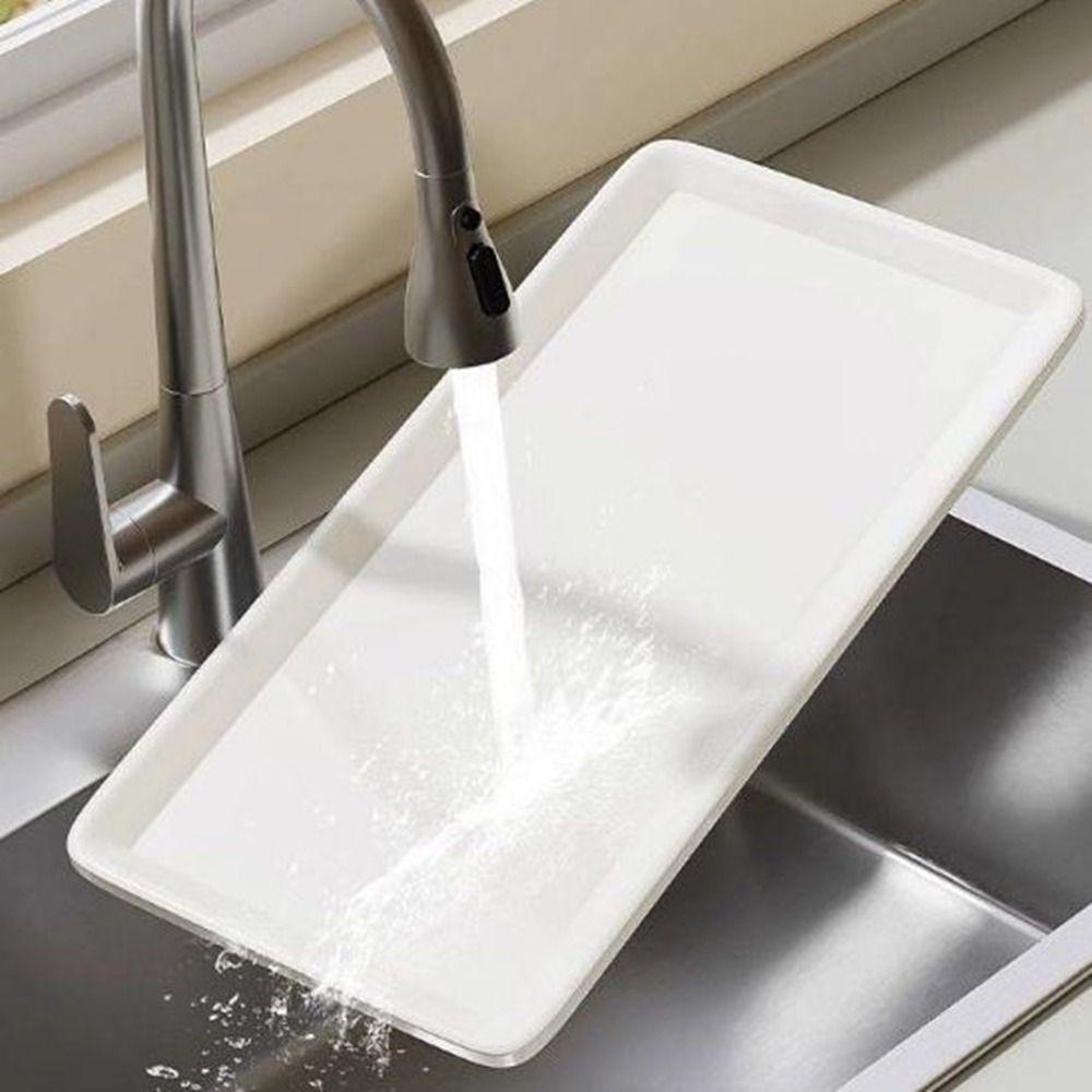 Large Pull-out Dish Rack Drawer Type Dish Drainer Storage Rack Durable Cabinets Organizer  Kitchen