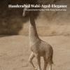 Giraffe Figurine with Base Embossed Sculptural for Entryway