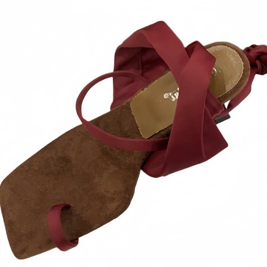 Show Long Legs! Vintage Square Toe Roman Sandals Fairy Summer Wear Sexy Stiletto Cross Strap High Heels