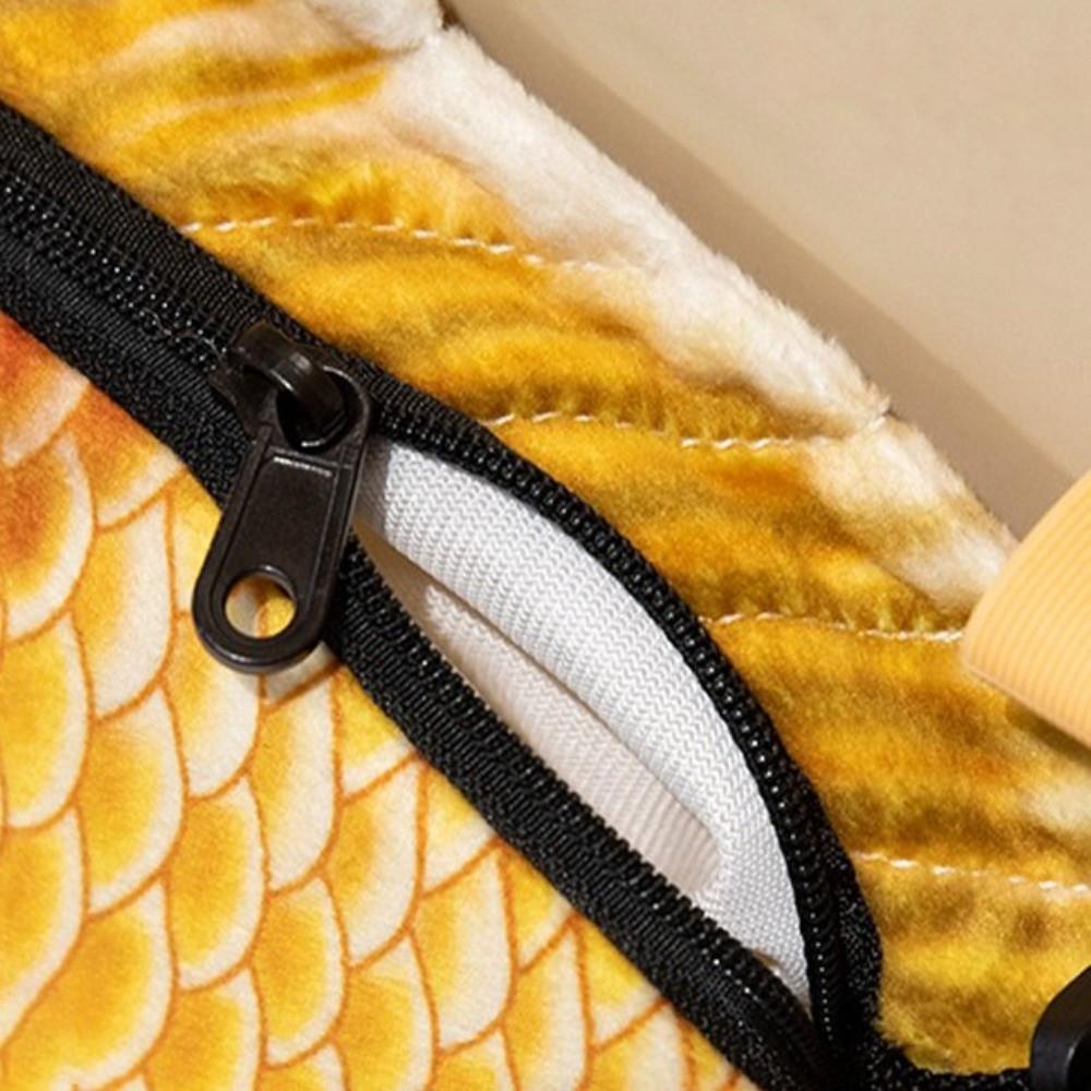 Ocean Animal Simulation Fish Plush Toy Bag Cartoon Fish Plush Crossbody Bag  Kids Toy