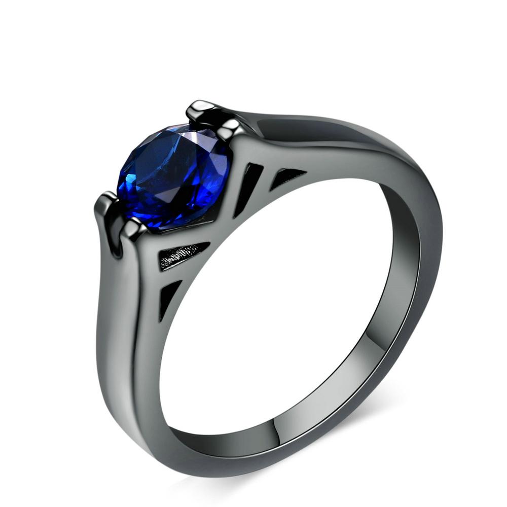 

Women Halloween Jewellry Thumb Ring Punk Skull Retro Gothic Style Rings Accession Wholesale Zircon Women s Black Rings YG054 6