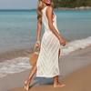 Women's Sexy Hollow Fashion Casual Sleeveless Bikini Tank Dress Sunscreen Beachwear Holiday Wear