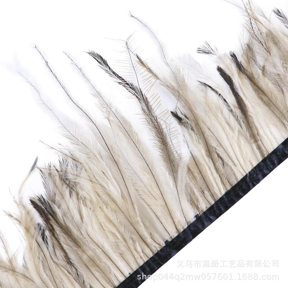 15-20Cm Beneficial Bird Hair Cloth Edge Clothing Accessories Pendant Material Emu Hair Cloth Belt Handicraft Diy