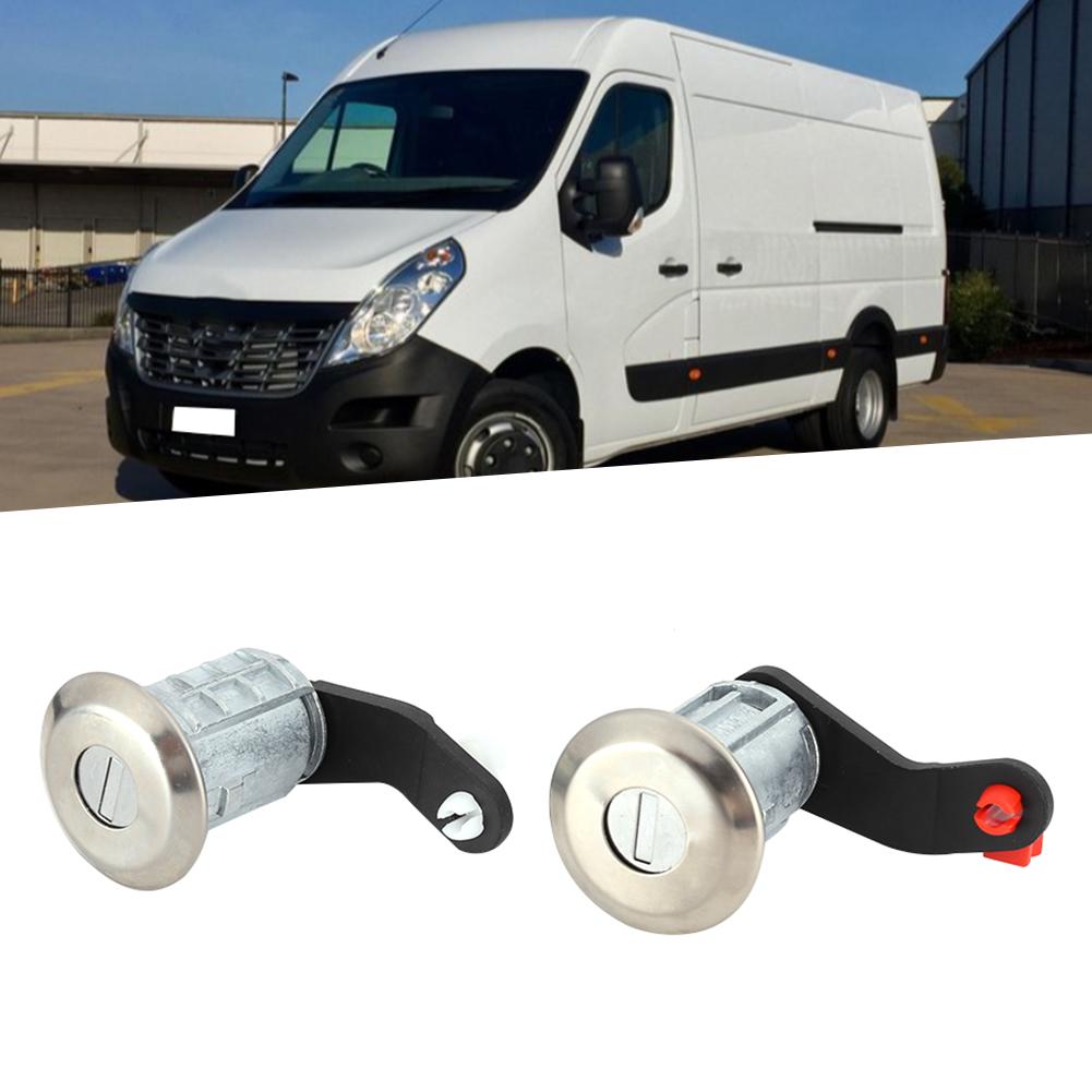 Left Right Door Lock Barrel Cylinder with 2 Keys 7701470944 Fit for Renault Master 1998‑2016