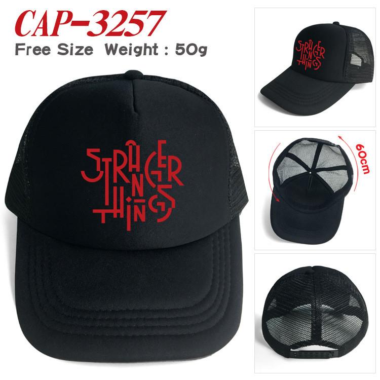 Stranger Hellfire Printed Casual Hats Peaked Baseball Caps