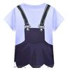 19778 Kids Girls Lily Lovebraids Printed Short Sleeves Round Neck T-Shirt Top Shorts Sets