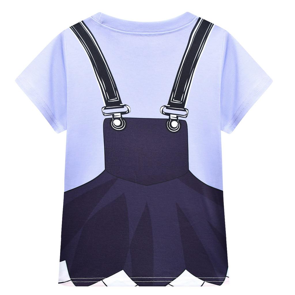 19778 Kids Girls Lily Lovebraids Printed Short Sleeves Round Neck T-Shirt Top Shorts Sets