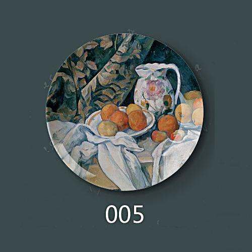 8" inch 20.5cm Diameter Paul Cezanne Painting Porcelain Decorative Home Hall Wall Hanging Plate Creative Arts Disc