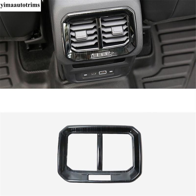 Car Rear Armrest Box Air Conditioning Outlet Vent Frame Cover Trim For Volkswagen VW Tiguan MK2 2016 -  Interior Accessories
