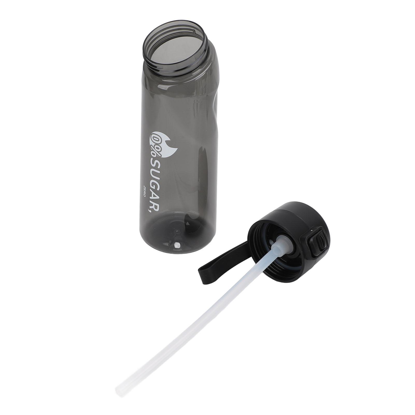 

Бутылка для воды Air с 7 капсулами с фруктовым вкусом, 650 мл, ароматизированная соломенная питьевая бутылка для занятий спортом на открытом воздухе L прозрачный черный