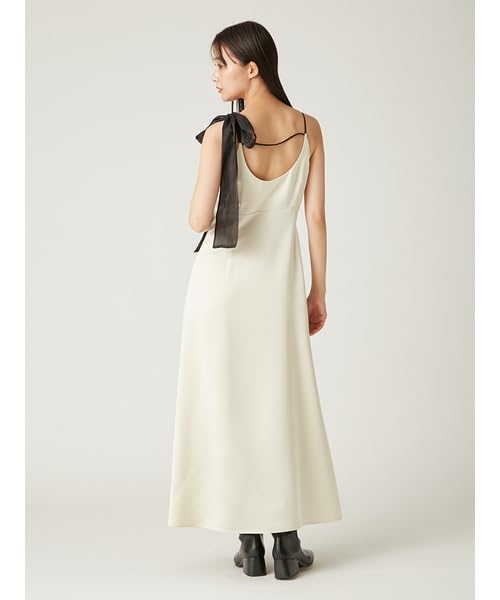 Cardigan Ribbon Shoulder Dress