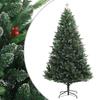 VidaXL Artificial Hinged Christmas Tree with Red Berries 240 Cm 356735