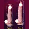 Silicon Penis Extender Dick Enlargement Penis Sleeve Condom Binding Scrotum Delay Ejaculation Reusable Sex Toys