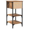 Nightstand with Drawers Brown 33.5 X 36 X 70 Cm Engineered Wood