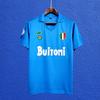 Napoli Diego Maradona 1987-88 Maglia da Allenamento Calcio Casa Retro Manica Corta Unisex Adulto