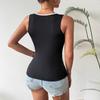 New Black & White V-Neck Fashion Camisole: Casual, All-Season Style