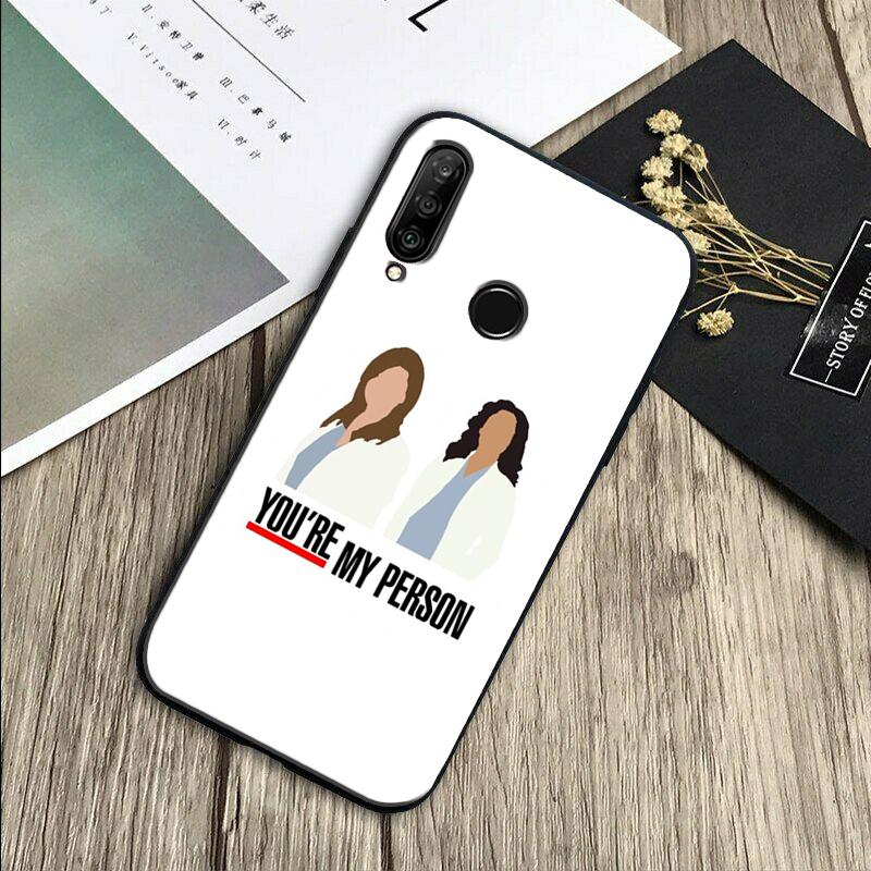 Greys Anatomy You are my person For Huawei Nova Y70 Y91 Y61 Y72 Y73 Y90 Y60 3i 7i 8i 11 12i 9 10 SE P20 P30 Pro P40 Lite Case