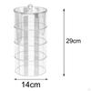 Display Box Case Transparent Multipurpose Cylindrical Organizer Storage for Bedroom
