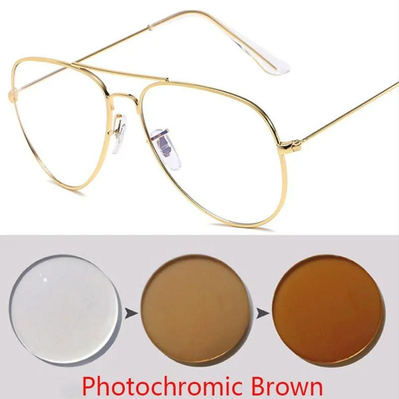 

Металеві пілотські сонцезахисні окуляри Жіночі/Чоловічі Класичні діоптрійні окуляри 0 -0.5 -0.75 -1.0 -1.25 -2.0 -2.5 -3.0 -4.0 Myopia -1.5