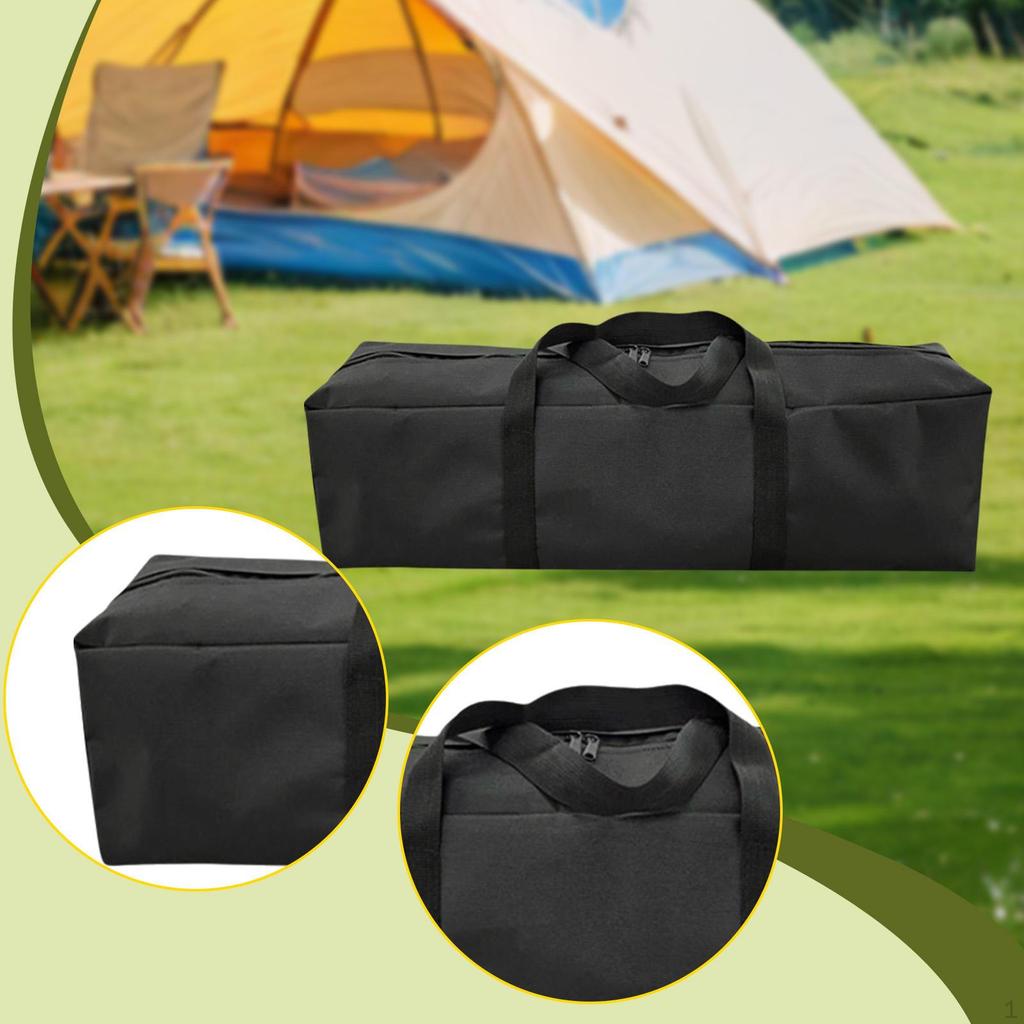 Camping Equipment Storage Bag Duffel, Oxford Cloth Waterproof Zippered Carry for Canopy Pole