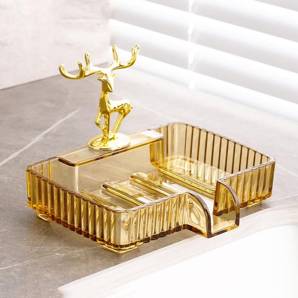Sponge Dish Soap Holder Box Decorative Self Drain Home Supplies Storage Rack Tray for