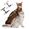 Kat Tuigje Riem Set Trektouw Kittens Borstband Huisdier Buitenbenodigdheden voor Huisdier Ademend Tuigje Riem Puppy Kat Vest