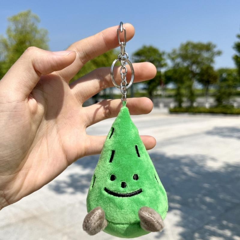 Plush Rabbit Bear Pine Charm Keychains Cute Pendant Y2K Car Keyring Backpack Decoration Fashion Jewelry for Women Girls