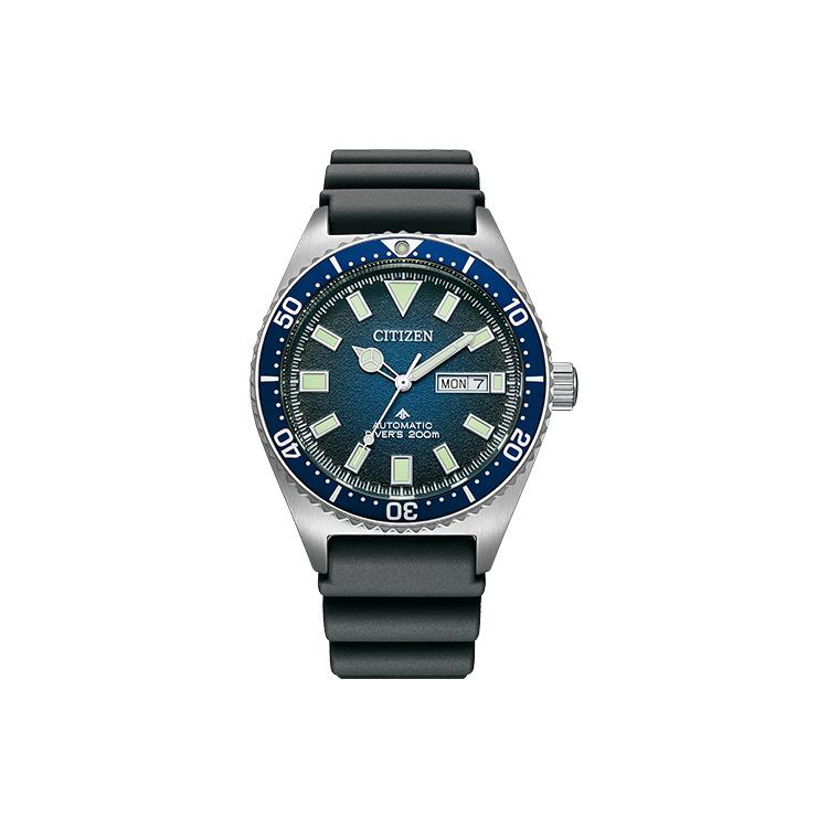 CITIZEN PROMASTER Mechanical Movement Rubber Strap Watch Men s Watches Blue Dial NY0129-07L NY0129-07L