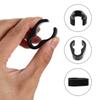 SEWACC Microphone Pole Clip Microphone Holder Clip Microphone Stand Clip Plastic Microphone Boom Pole Karaoke Accessory 10 Pieces Black