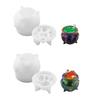 Flexible Hand-Making Pumpkin Jar Mold Silicone Texture for Resin Crafts Halloween Projects and Holiday Decorations