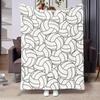 1pc Black and White Volleyball Pattern Blanket Made of Polyester Machine Washable Suitable for Home Travel and Sports