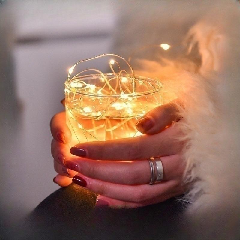 Zhou Peisi Milky White U-Shaped Button Battery Box with Lead Wires and Switch for String Lights