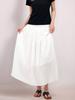 Acud Sheer Bending Flare Skirt_White