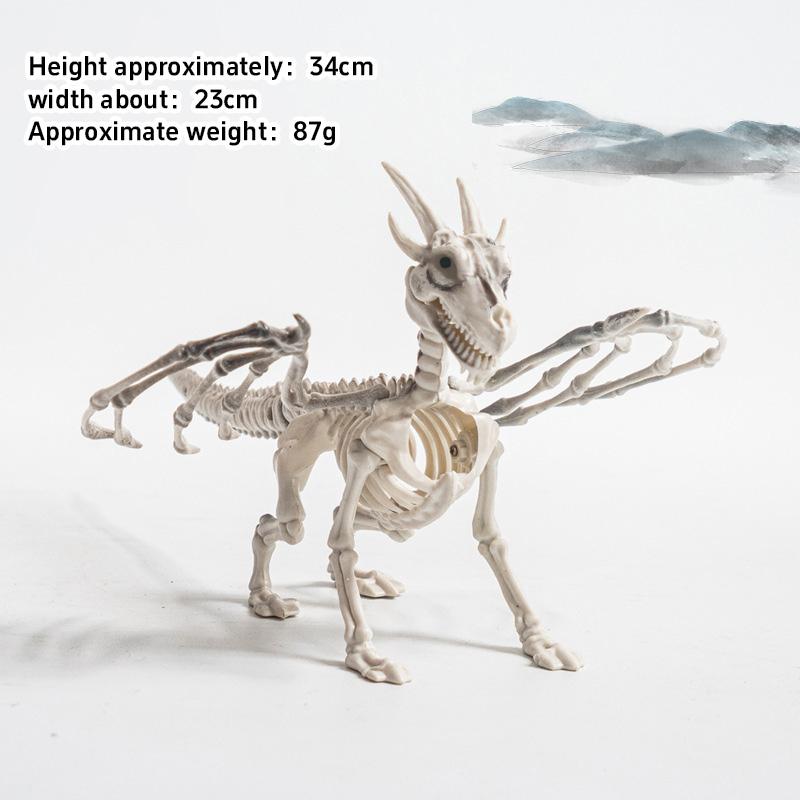 New Halloween Dog Skeleton Decoration Spooky Skeleton Animal Puppy Bones Skeleton Decoration For Halloween Indoor Outdoor
