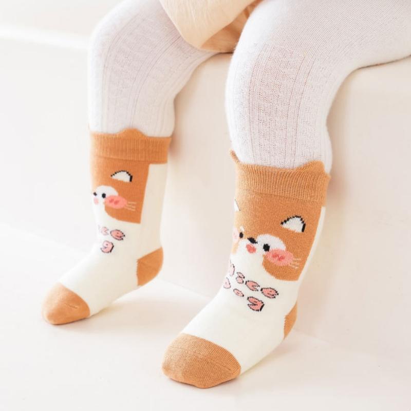 Baby Socks Girls Boys Candy Colors Socks Newborn Accessories Kids Toddlers Gift Infant Children Cartoon Animal Socks Clothes