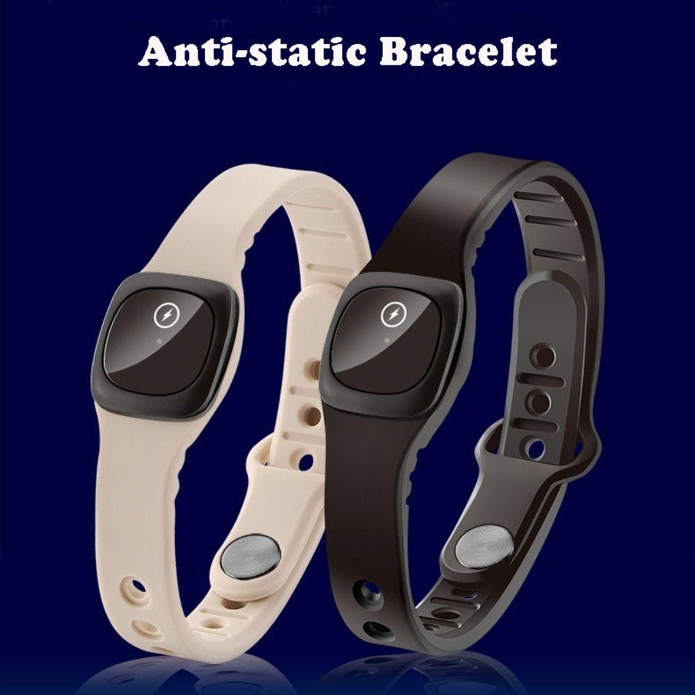 K02 Anti-Static Bracelets Silicone Wristband Adjustable Human Body Static Eliminator Lightweight Wireless Static Eliminator