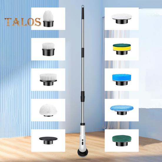 Electric Spin Scrubber Cordless IPX7 Waterproof Cleaning Brush 360 Power Electric Spin Brush Kitchen Type-C Charging Replaceable Brush