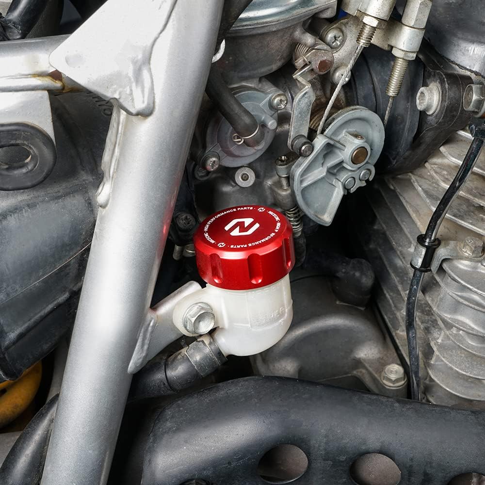 NICECNC Fluid Reservoir Cap Offside Compatible with Honda TRX450R 2004-2009 TRX450ER 2006-2014 TRX400EX 1999-2006 XR650L 1993 1994 1995 1996 1997