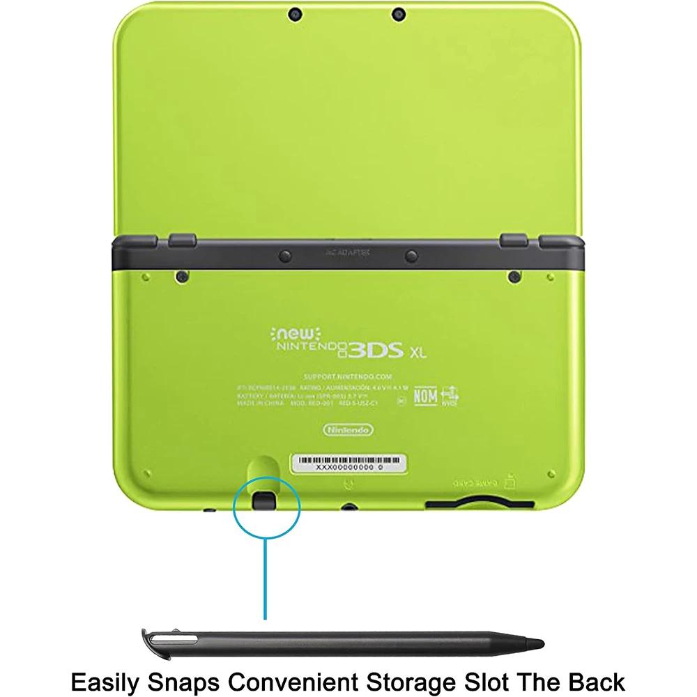 2pcs Stylus Pens for Gaming System New 3DS XL Gaming Console Replacement Pen Plastic Touch Screen Pen Black White