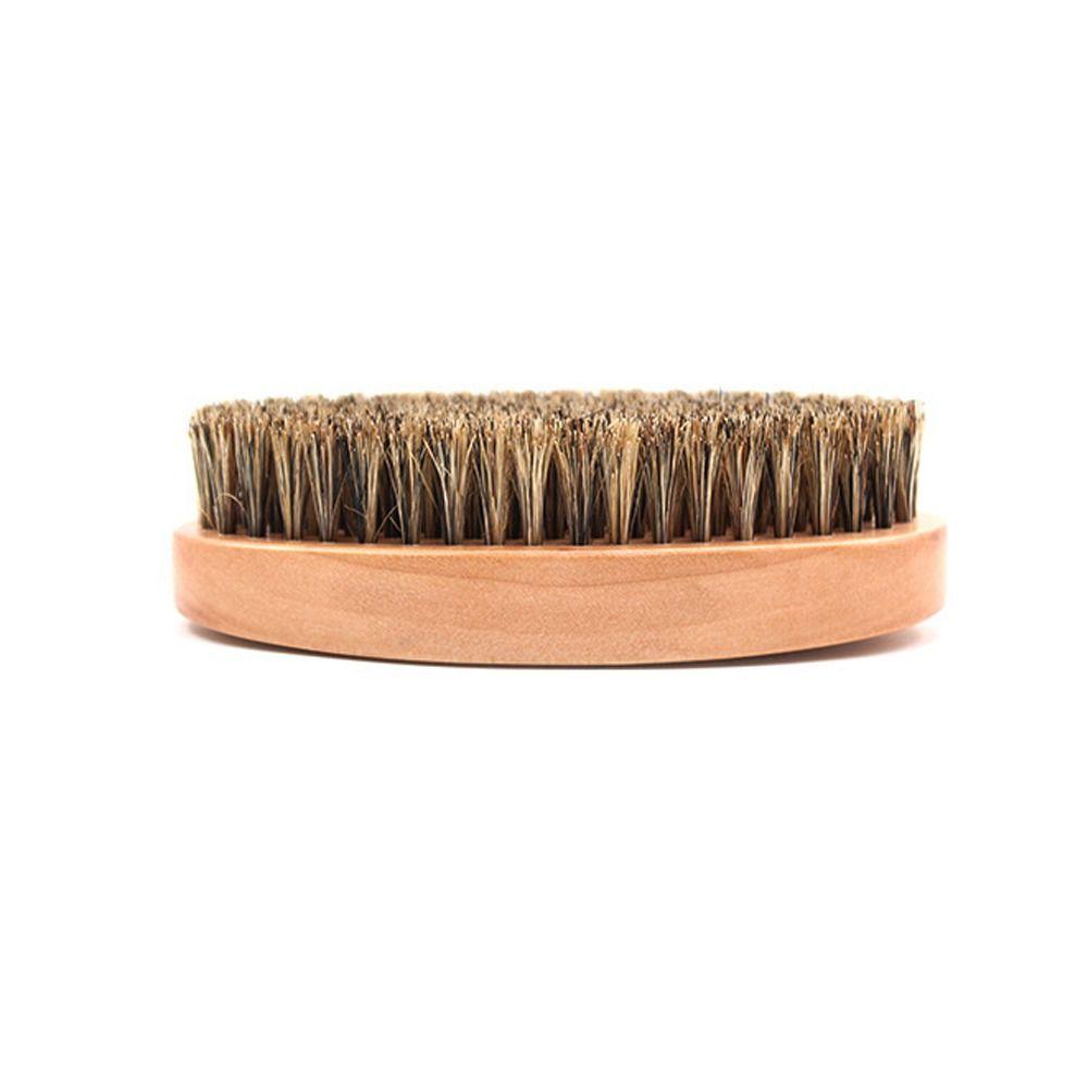 Professional Men's Shaving Brush Wood Mustache Brush Face Massage Boar Bristle Beard Brush Salon