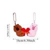 2pcs Magnetic Capybara Keychains Mini Bag Charm Portable Couple Pendants  Festival