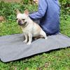 Travel Dog Mat with Zippered Fold Construction Long-Lasting for Camping